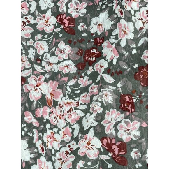 BTFBM Shirt Womens 2XL XXL Multicolor Plus Floral Amazon Lined Lightweight Top - Picture 5 of 11